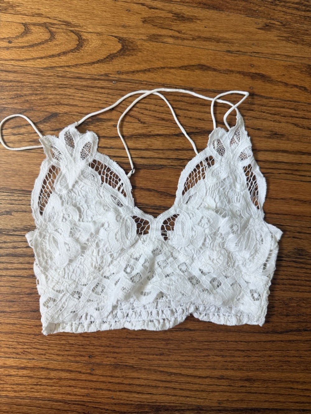 Free People White Lace Bralette